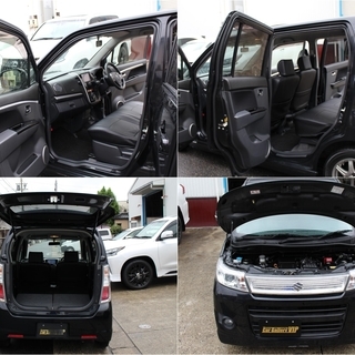 【自社ローン対応】実走行：ワゴンR スティングレー ナビ/テレビ/DVD/プッシュスタート/シートカバー☆LINE問い合わせ可能☆現車確認可能の画像