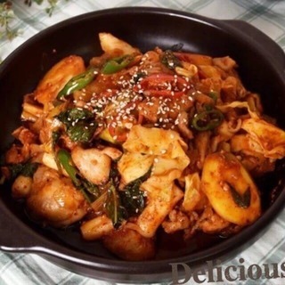 韓国料理教室「チーズタッカルビ」