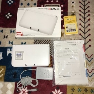 3DS LL白色 ＋ソフトの画像