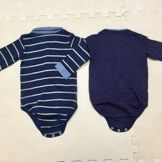 Ｈ＆Ｍ ベビー70cmロンパース☆２枚セット☆の画像