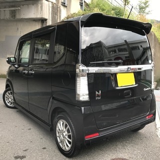 ⭐️【全コミ89→85万円】H25 NBOX カスタムGターボPKG★車検30年7月★ナビ★テレビ★両側パワスラ★の画像