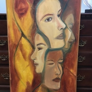 大きな絵画　額なし④　値下げの画像