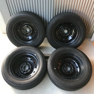 スズキ　HA24S　アルト　純正　ホイール　　鉄チン　ブリヂストンタイヤの画像