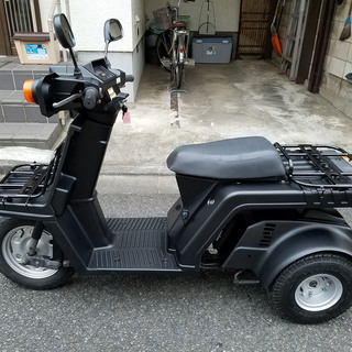 掲載終了　7hayt　バイク屋 乗り出し総額234,192円(税込) ジャイロX オールペン・マットブラック ミニカー マフラー・タイヤ・ブレーキシュー新品 後期型 [管理No.QI10]の画像
