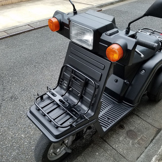 掲載終了　7hayt　バイク屋 乗り出し総額234,192円(税込) ジャイロX オールペン・マットブラック ミニカー マフラー・タイヤ・ブレーキシュー新品 後期型 [管理No.QI10]の画像