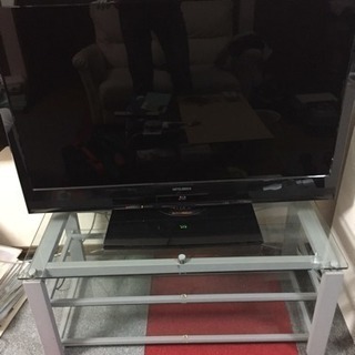 三菱 テレビ40インチ HDD内蔵タイプ ラック付