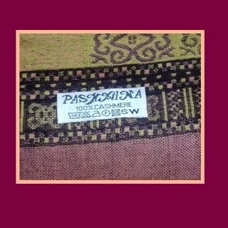 Pashminaのお洒落な大判ストールBRの画像