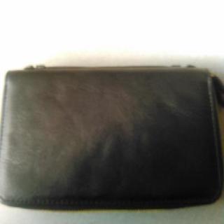 激安❗新品❗最終価格❢W ファスナー大容量セカンド財布バック黒色の画像