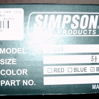 新品 シンプソン TRACK F/X 5 1/2インチ WOM7in、24.1cm 3900円の画像