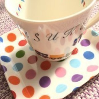 イニシャル入りのオリジナル食器や小物が作れる　足利市のポーセラーツ教室　アンジェリカです！の画像