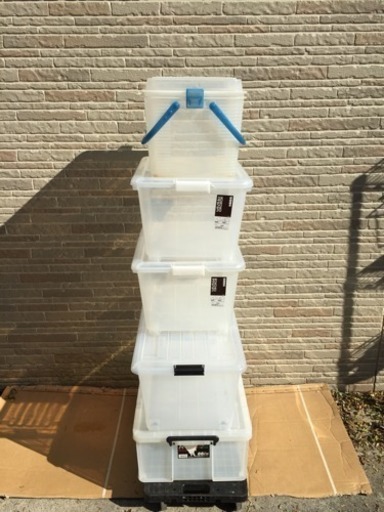クリアボックス 5セット 混在 ツールボックス 収納ケース
