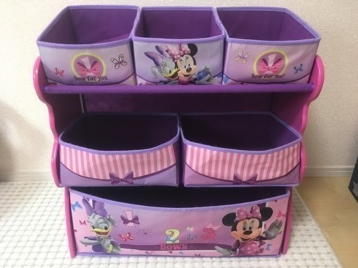 ディズニー ミニーマウス デルタ 収納 おもちゃ入れ