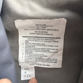 MADE IN USA  アメリカ製  フライトジャケット  グレーの画像