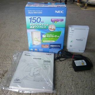 ＮＥＣ製ワイヤレスブロードバンドルータ　美品 値下げしました！