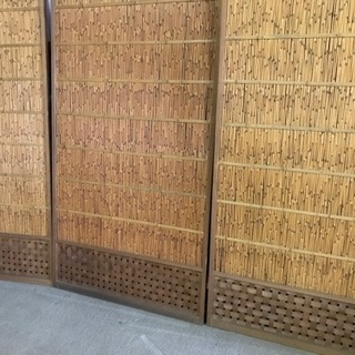 値下げ！旧家より　竹　戸５枚まとめて　の画像