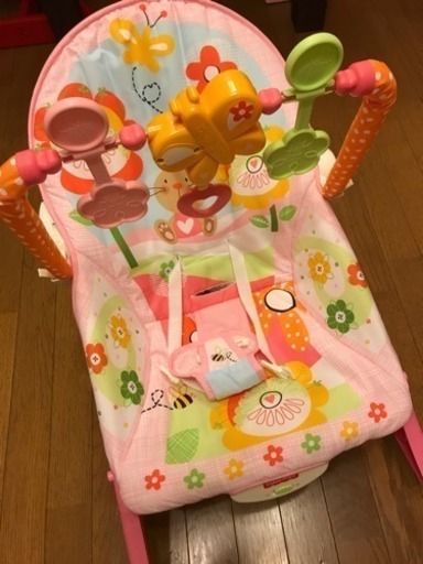 【値下げ】【美品】フィッシャープライス インファント バウンサー トドラー ロッカーラック うさぎ