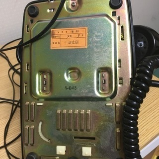 【美品】★昭和レトロ｜NTT/日本電信電話公社｜ダイヤル式黒電話｜通電可能の画像