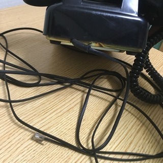 【美品】★昭和レトロ｜NTT/日本電信電話公社｜ダイヤル式黒電話｜通電可能の画像