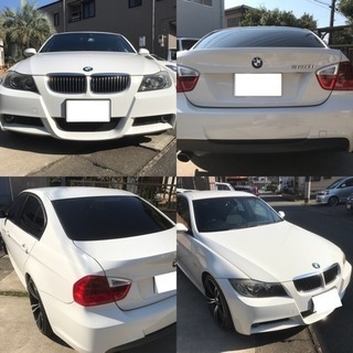 値下げ！車検ロング！BMW 320i Mスポーツ 新品社外19AW ホワイト e90の画像