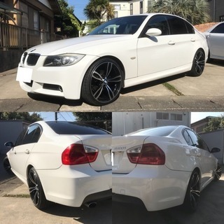 値下げ！車検ロング！BMW 320i Mスポーツ 新品社外19AW ホワイト e90の画像