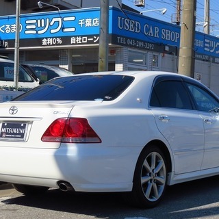 どなたでも車がローンで買えます！　高級セダン特集！　クラウン２．５アスリート　・ＤＶＤナビ・スマートキー・ＨＩＤ・アルミ・エアロ・パワーシート　完全自社ローン！！の画像