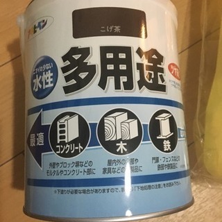 水溶性多用途 ペンキ こげ茶の画像
