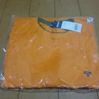 新品 未使用 ユニクロ バイカラー Tシャツ Mサイズ オレンジ  の画像