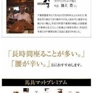 腰痛軽減　馬具マットプレミアムの画像