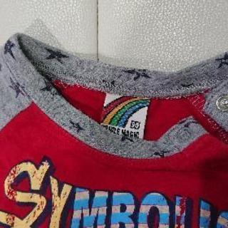 男の子ラグラン風Tシャツ90の画像