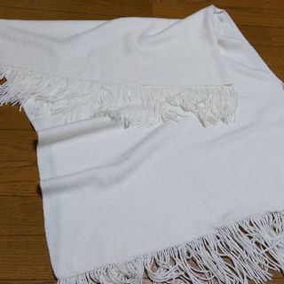  ★4点千円 白い　ポンチョ　ストール