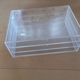 無印 アクリルケース 横型三段の画像