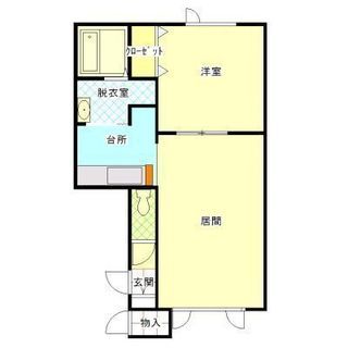 一坪風呂　角部屋！ エアコン付き☆ オール電化！ の画像