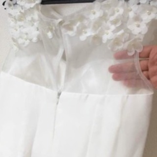 新品‼️花嫁ウエディングドレス 二次会 結婚式 パーティードレス白い 前撮りの画像