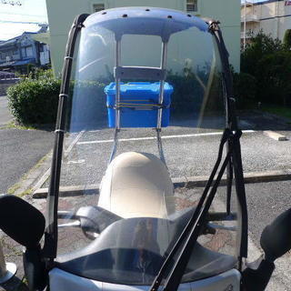 ホンダ　屋根付きキャビーナ９０　奇跡の透明スクリーン　新品　サイドスタンド付き　完動美品の画像