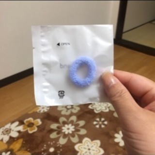 髪の毛をくくるゴムの画像
