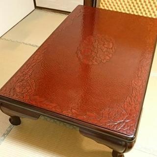 テーブル   鎌倉彫