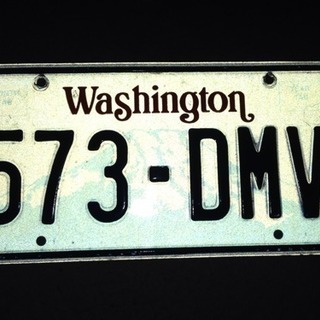 雑貨 ワシントン ナンバープレートの画像
