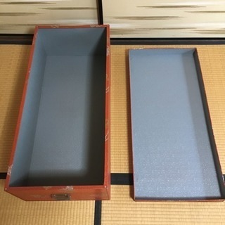 【美品】40年前の衣装缶（収納ケース）の画像