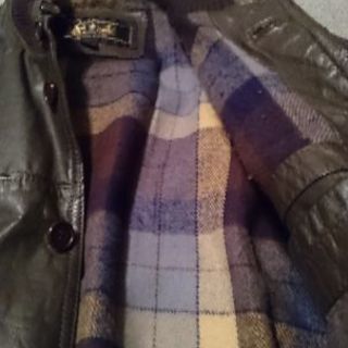 《最終値下げ》メンズ牛皮 皮ジャンMサイズ(茶色)の画像