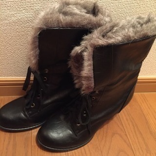 ファー付き2wayブーツLsizeの画像