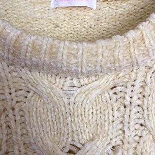 リズリサLIZ LISAクリームイエローセーター少々難☆の画像