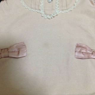 any FAM ピンク 可愛いファー付き ワンピース 90の画像