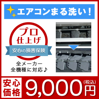 【プロのエアコンまる洗い】損害保険加入済みで初めての方も安心！エ...