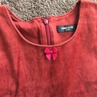 110 コムサイズム ベロアワンピースの画像