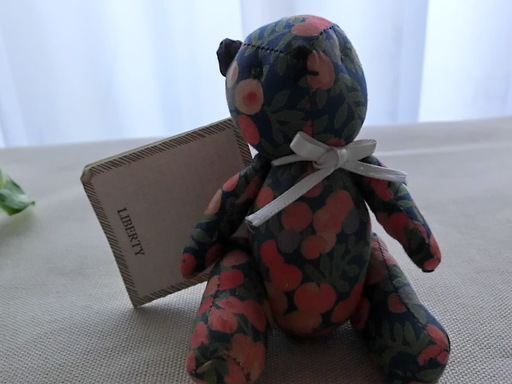 LIBERTYぬいぐるみ3点セット　リバティーインテリア雑貨　ウィリアムモリス