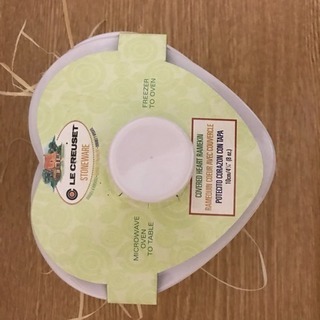 新品☆ LE CREUSET 70%Off!! ル・クルーゼ ラムカン・ダムール フタ付き ハートの画像