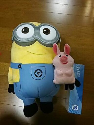 ミニオンズのぬいぐるみ