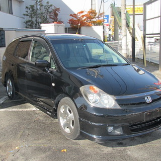 ★自社分割で車が買えます★ホンダストリーム平成15年式　ブラック...