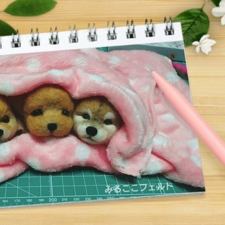 羊毛フェルトのワークショップ～みるここフェルトのちょいリアルな柴犬 大阪 帝塚山の画像