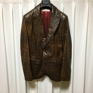 貴重限定レア MACELLO PAMPALONI のレザージャケットの画像